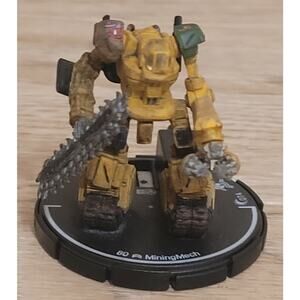 MINING MECH Rare Mechwarrior LOOSE Figure (WizKids, 2002) - No Card or Box